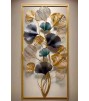 Golden Ginkgo Elegance Wall Sculpture | Iron Wall Art For Home & Office Decor