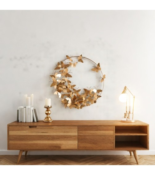 Butterflies In A Golden Ring |Home Decor Wall Art For Living room, Bedroom & Office