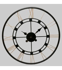 Classic Roman Numeral Skeleton Home Decor Wall Clock - Minimalist Modern Decor For Bedroom, Living Room, Office